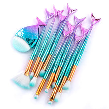Load image into Gallery viewer, Mermaid Makeup Brush Set
