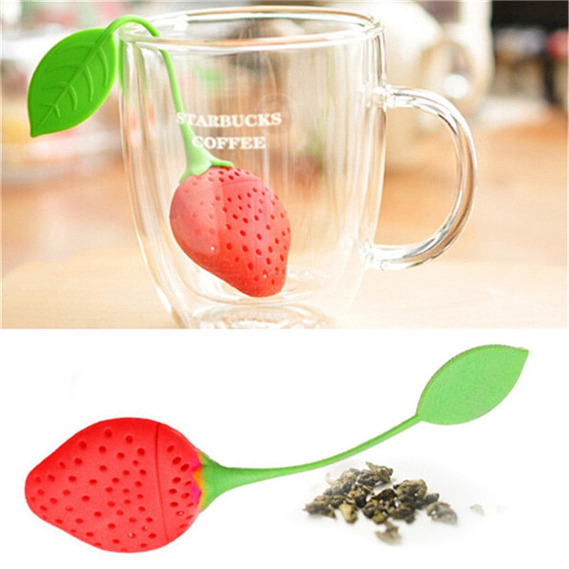 Cute Strawberry Tea Strainer