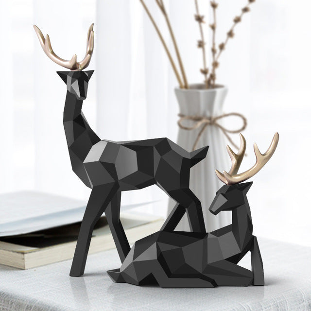 Abstract Deer Statues