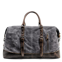 Load image into Gallery viewer, Canvas Leather Travel Bag
